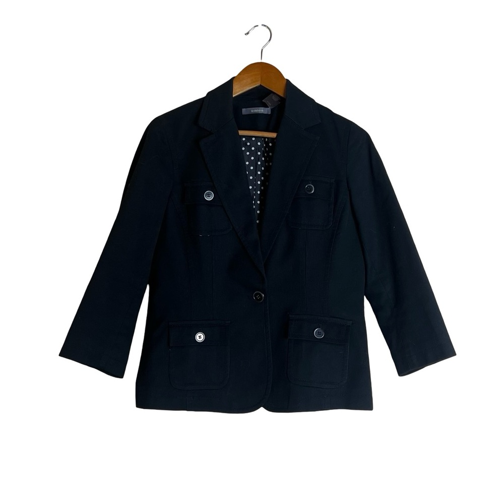 Liz Claiborne‎ black lightweight blazer. Size 6